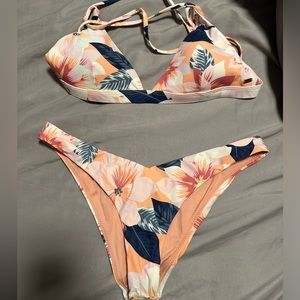 Rip Curl bikini. Size small. Straps cross in the back.